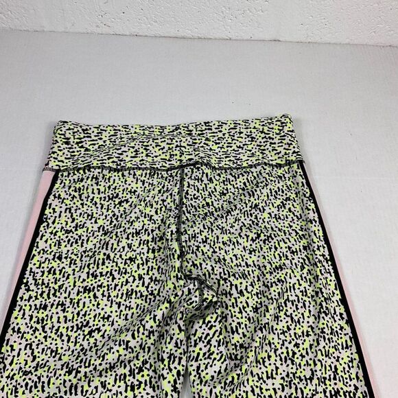 DKNY Sport Womens Cropped Leggings Colorful Print Mid Rise Pull On Size Large - Picture 9 of 12